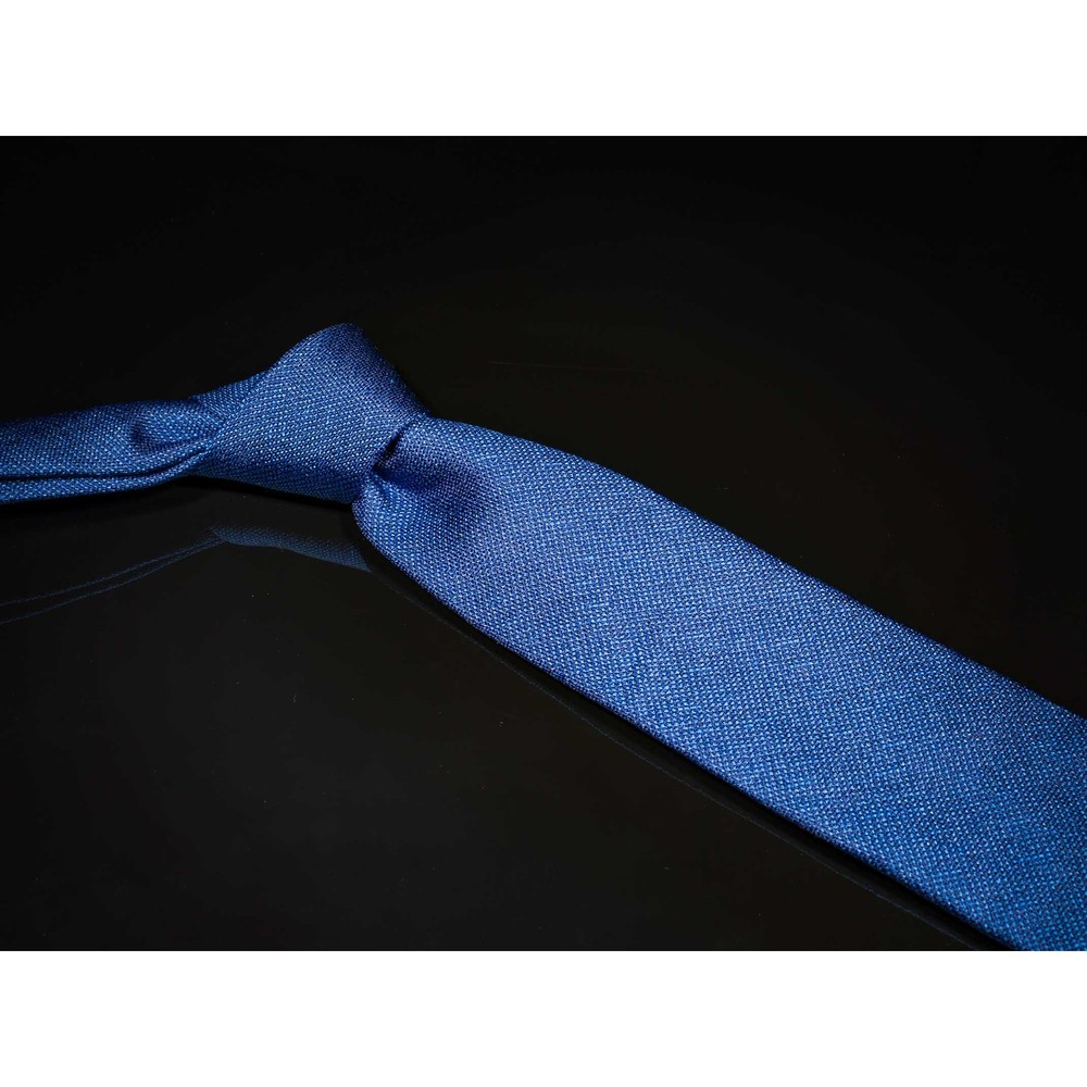 Ted Baker 100% Silk Tie Dark Blue Solid Skinny Mens Designer Necktie - SEE NOTES